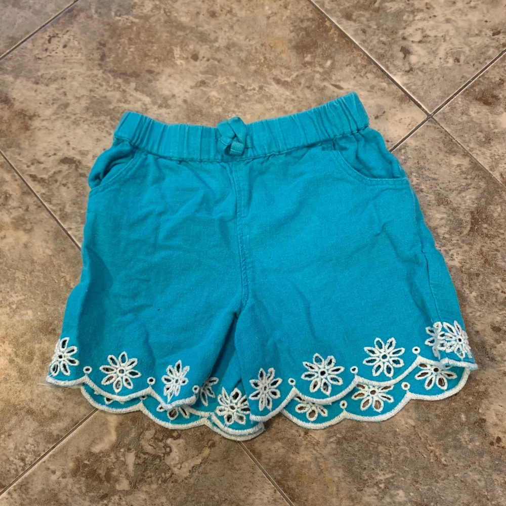 Girls embroidered shorts